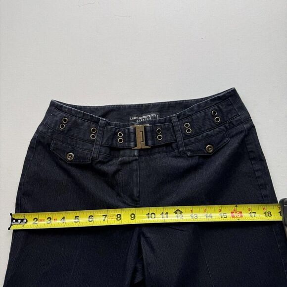 Larry Levine Petite Stretch Belted Cropped Jeans Size 10P, SKU: 166-2702 - Picture 6 of 8